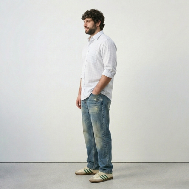 PLUS SIZE MEN CHECK SHIRT| XL-7XL