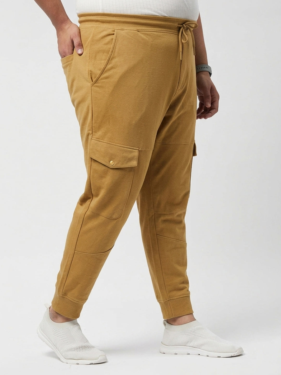 Men Everyday Solid Knit Jogger | XL-7XL