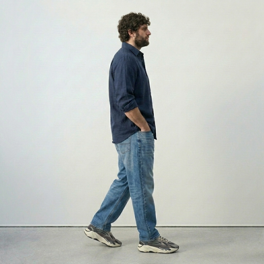 PLUS SIZE SOLID LINEN SHIRT FOR MEN | XL-7XL
