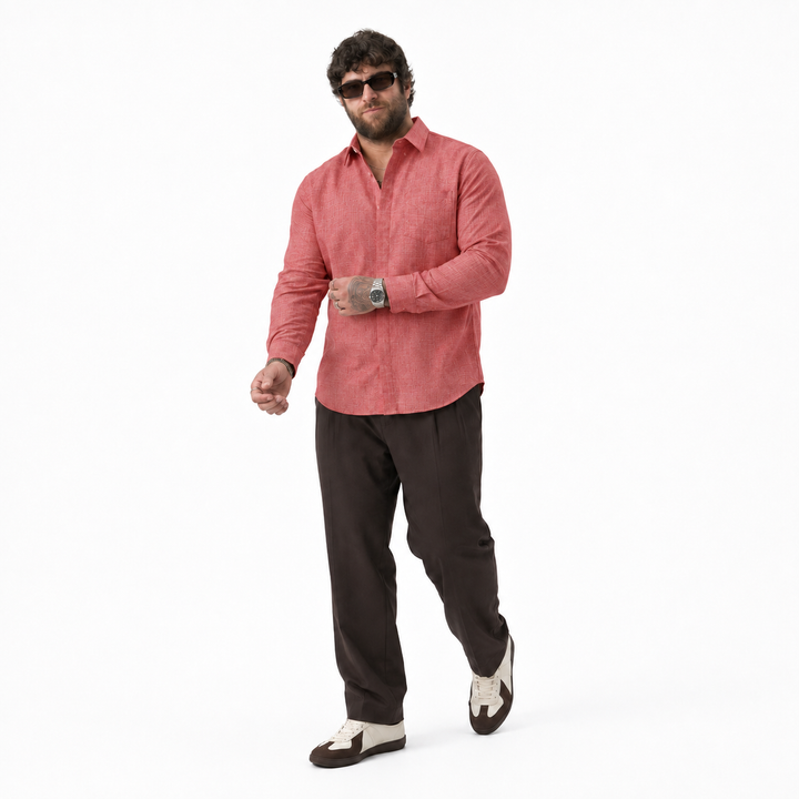 PLUS SIZE SOLID SHIRT FOR MEN | XL-7XL