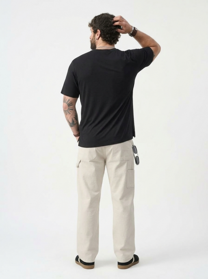 PLUS SIZE BAMBOO COTTON LYCRA T-SHIRT FOR MEN | XL-7XL