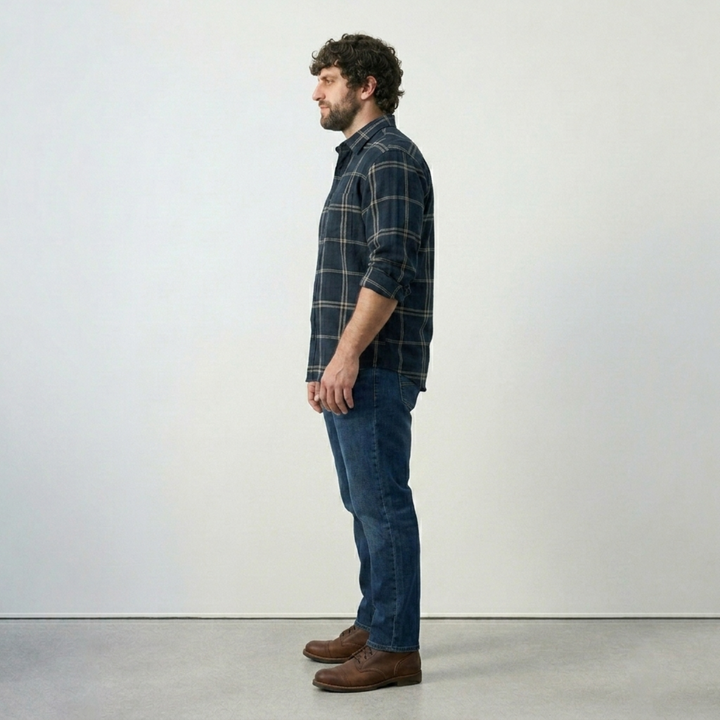 PLUS SIZE MEN PREMIUM CHECK SHIRT| XL-7XL
