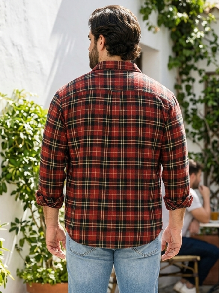 PLUS SIZE MEN CHECK SHIRT| XL-7XL