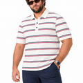 PLUS SIZE MEN STRIPER POLO | XL-7XL