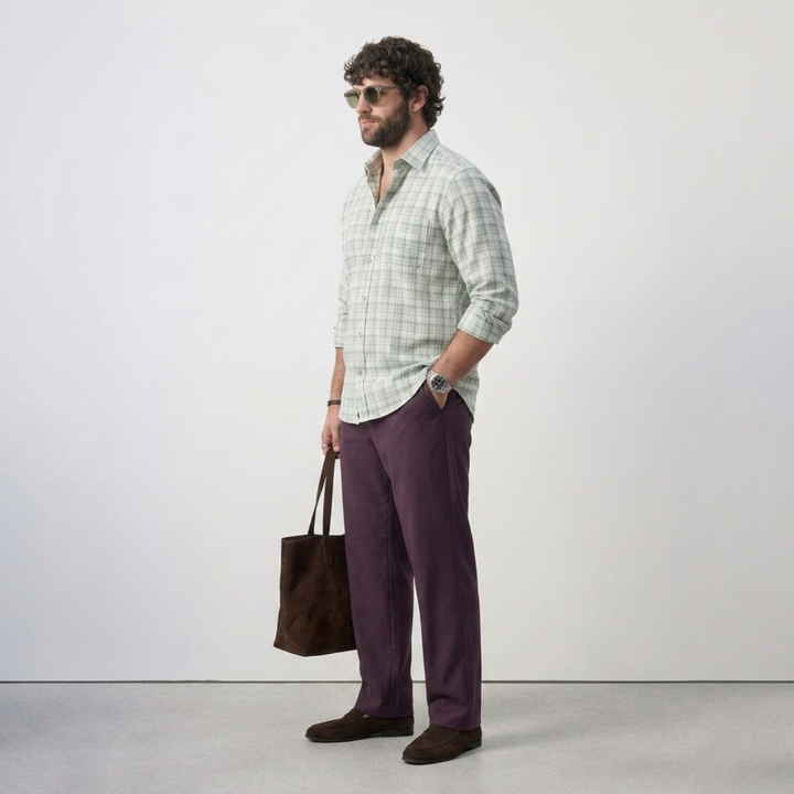 PLUS SIZE MEN’S CHECK SHIRT | XL-7XL