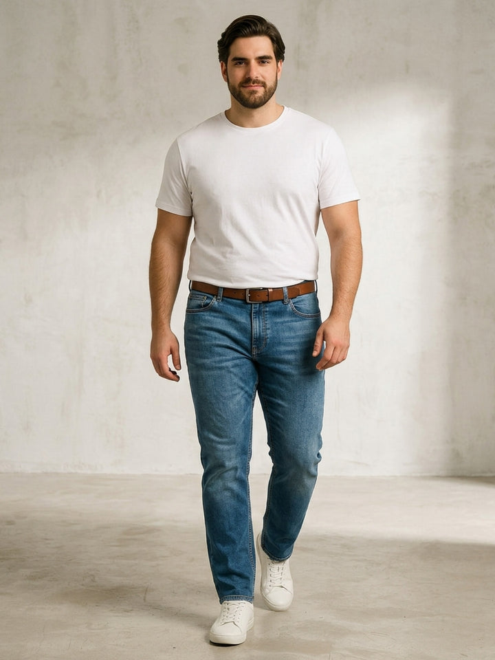 Plus size Men  Zach Fit Dark Wash Stretch Jeans | XL-7XL
