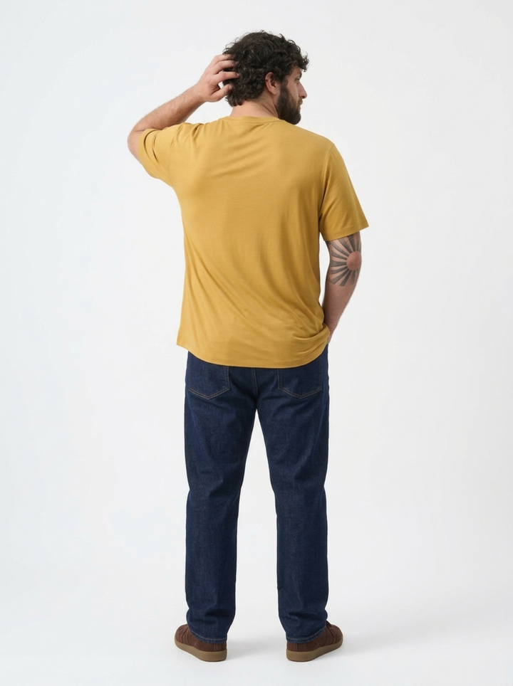 PLUS SIZE BAMBOO COTTON LYCRA T-SHIRT FOR MEN | XL-7XL