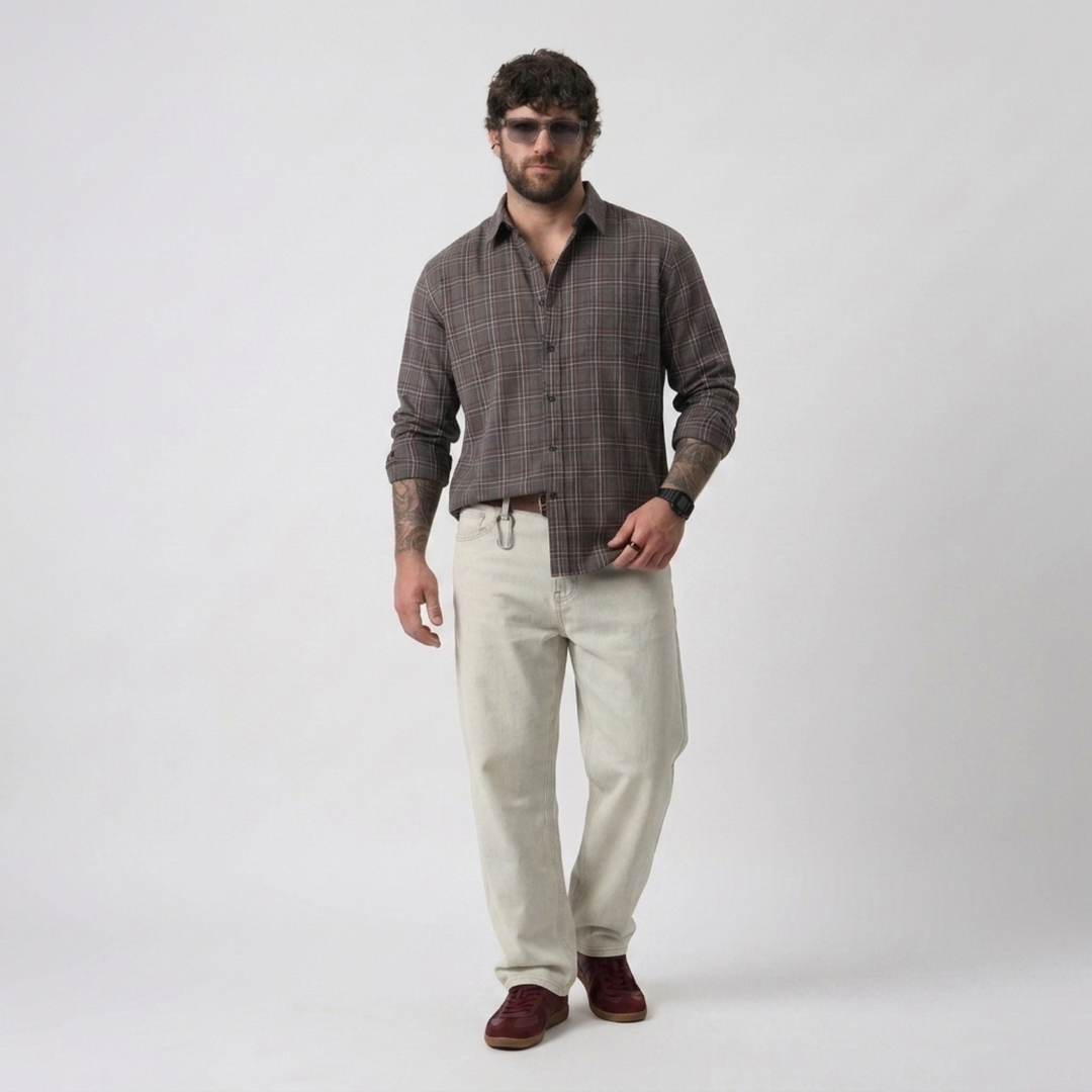 PLUS SIZE MEN’S CHECK SHIRT | XL-7XL