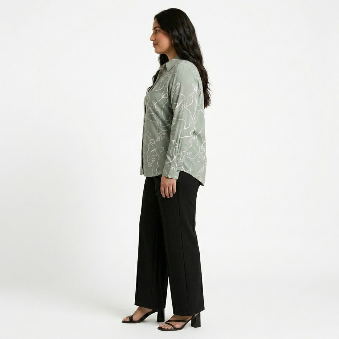 PLUS SIZE WOMEN’S PRINTED SHIRT | XL-7XL