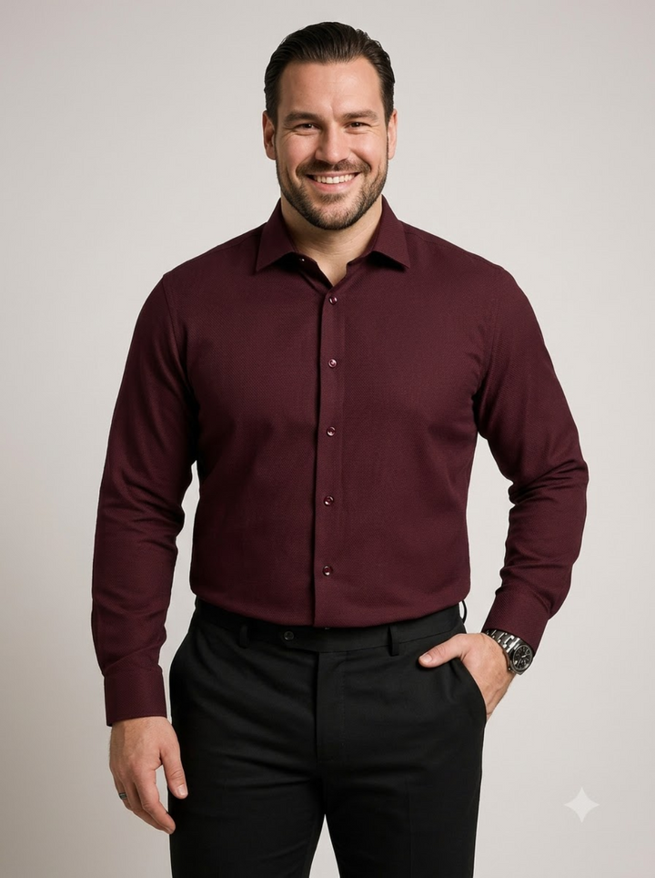 PLUS SIZE SOLID SHIRT FOR MEN | XL-7XL