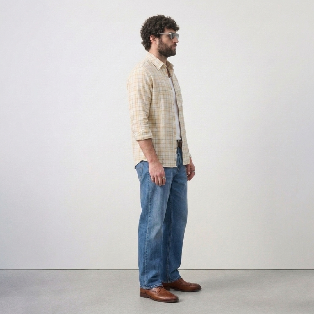 PLUS SIZE MEN’S CHECK SHIRT | XL-7XL