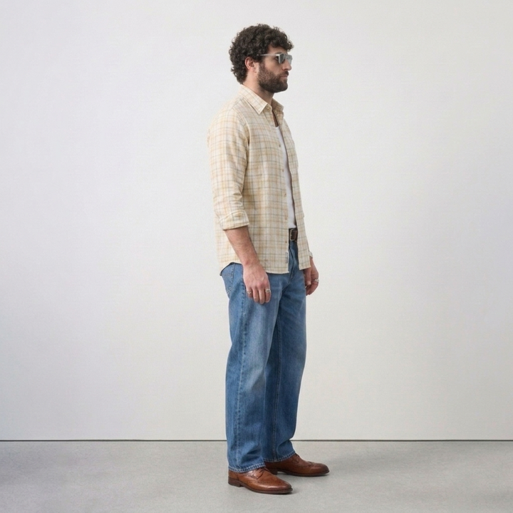 PLUS SIZE MEN’S CHECK SHIRT | XL-7XL