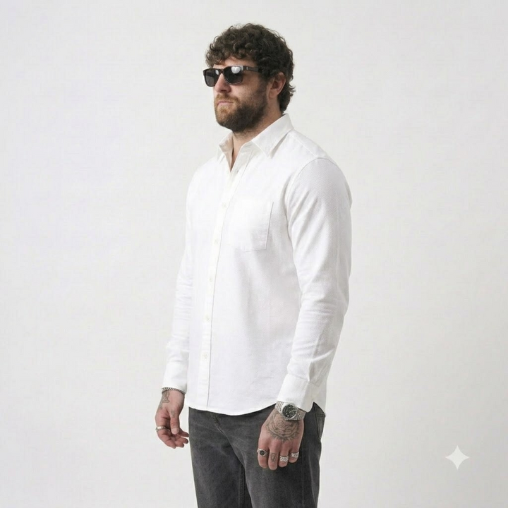 PLUS SIZE SOLID SHIRTS FOR MEN | XL-7XL