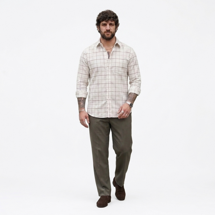 PLUS SIZE MEN’S CHECK SHIRT | XL-7XL