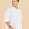 Plus Size Linen Rich Classic Shirt | XL-7XL