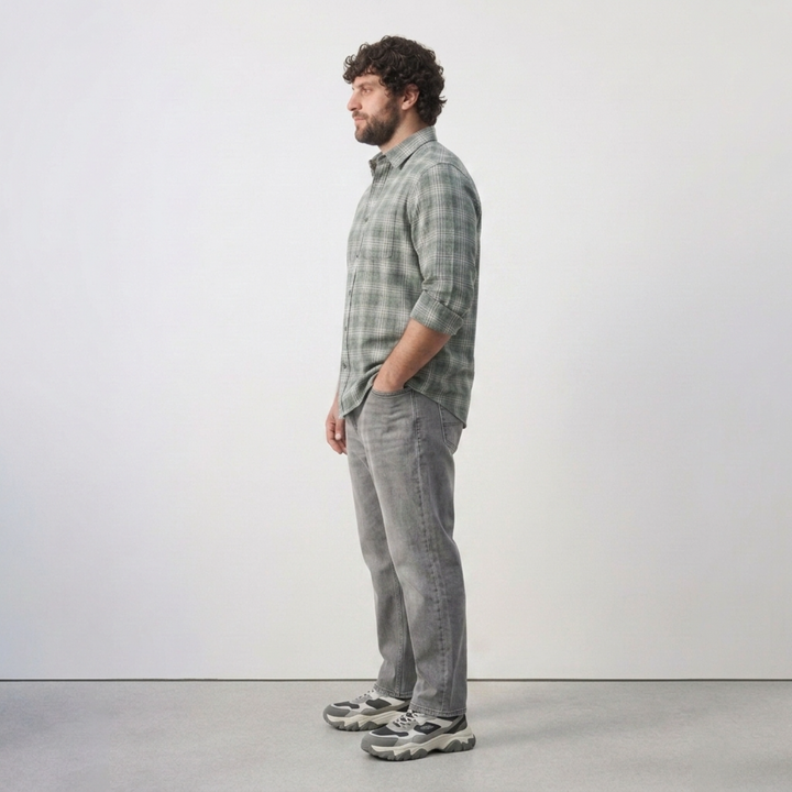 PLUS SIZE MEN’S CHECK SHIRT | XL-7XL