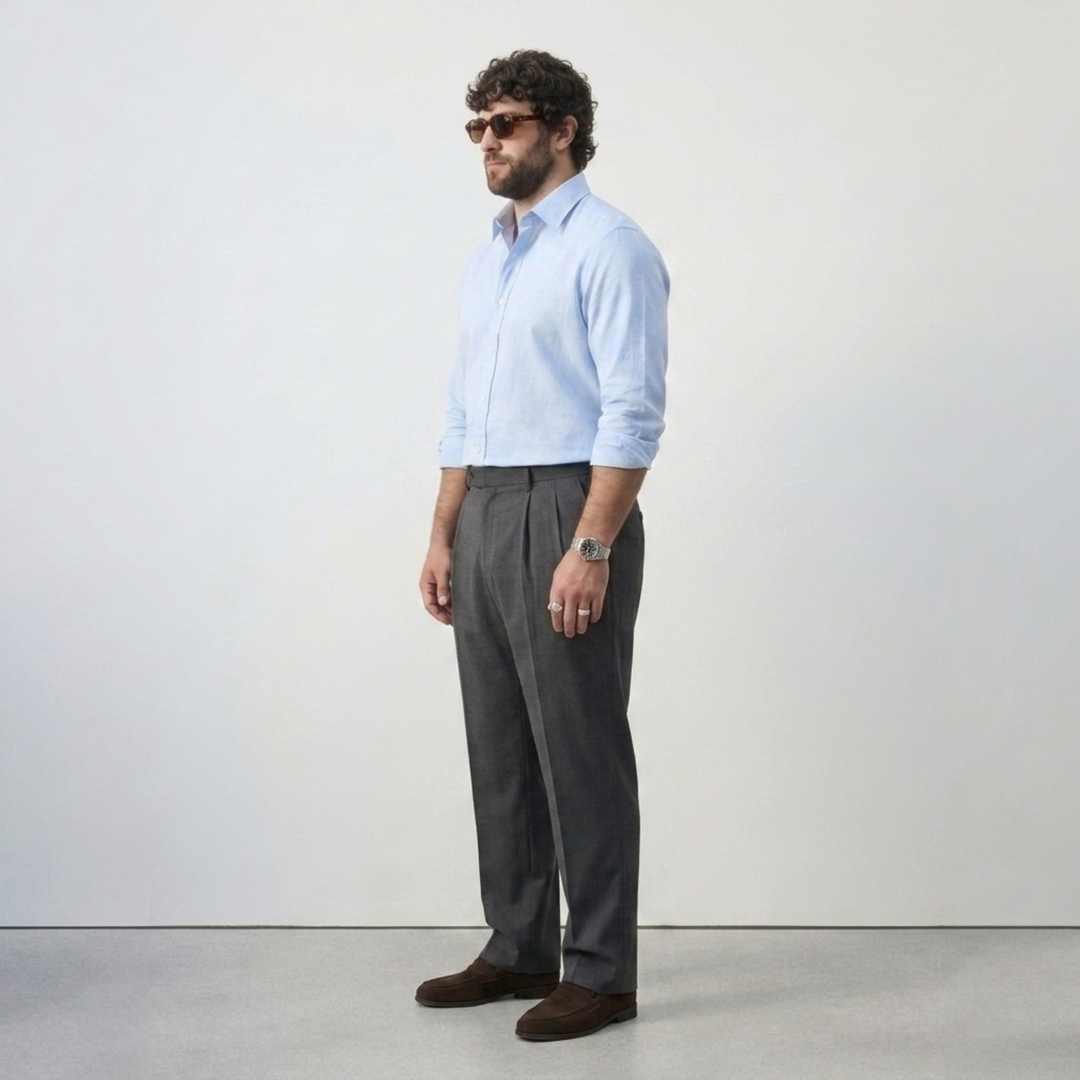 PLUS SIZE MEN’S SOLID SHIRT | XL-7XL