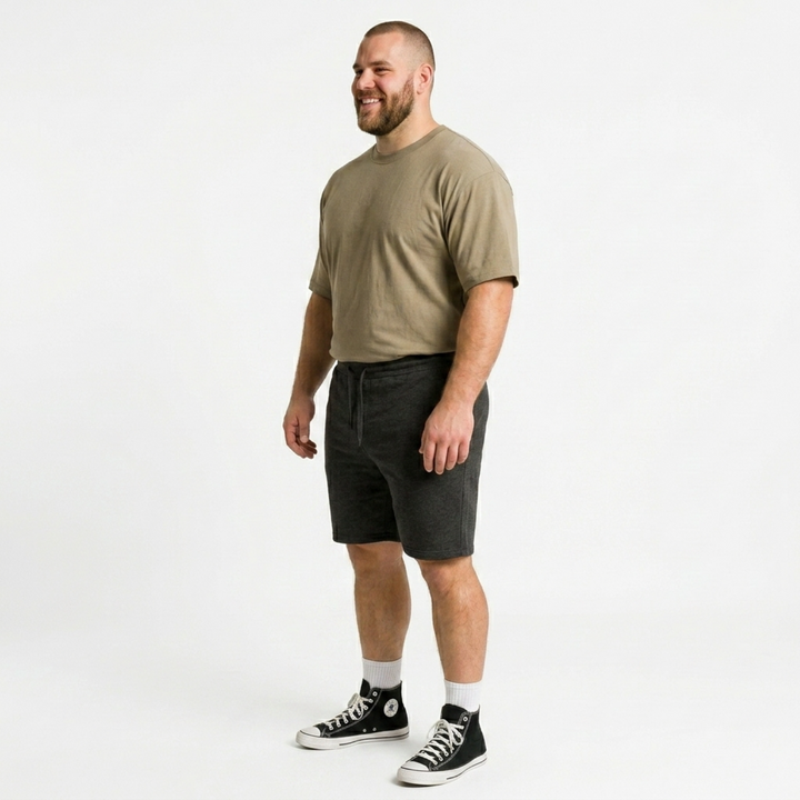 PLUS SIZE MEN KNIT LOUNGE SHORTS | XL-7XL
