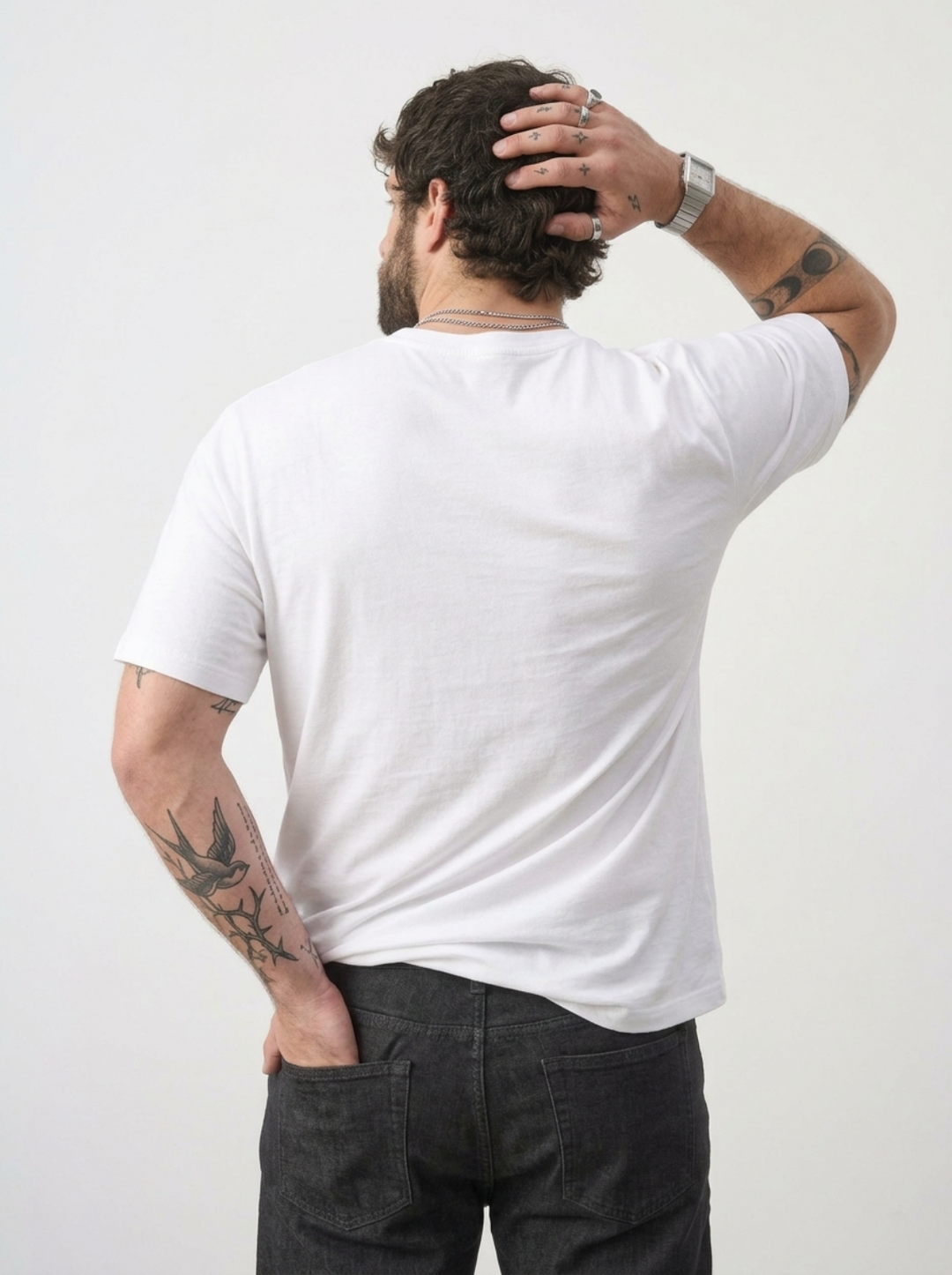 PLUS SIZE BAMBOO COTTON LYCRA T-SHIRT FOR MEN | XL-7XL
