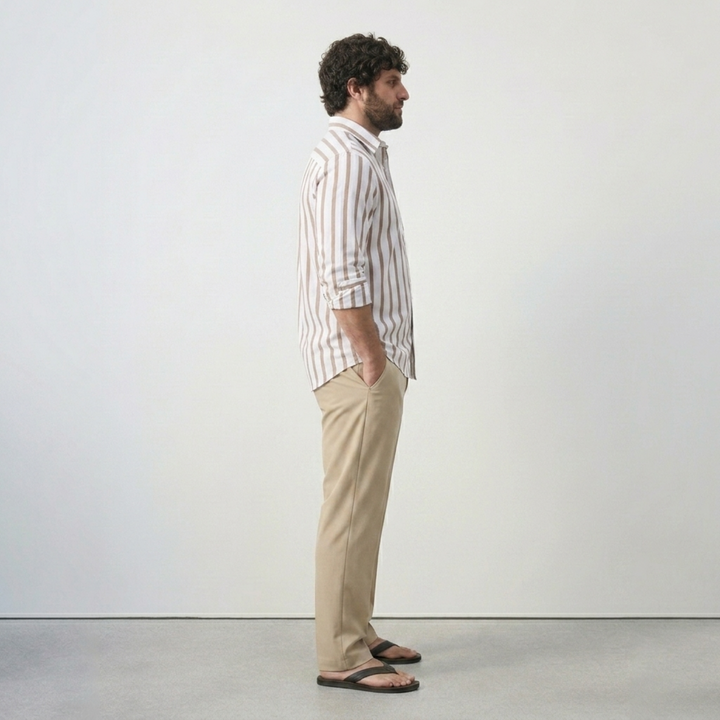 PLUS SIZE MEN’S STRIPE SHIRT | XL-7XL