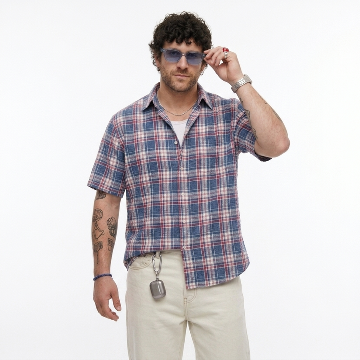 PLUS SIZE MEN'S CHECK SHIRT | XL-7XL