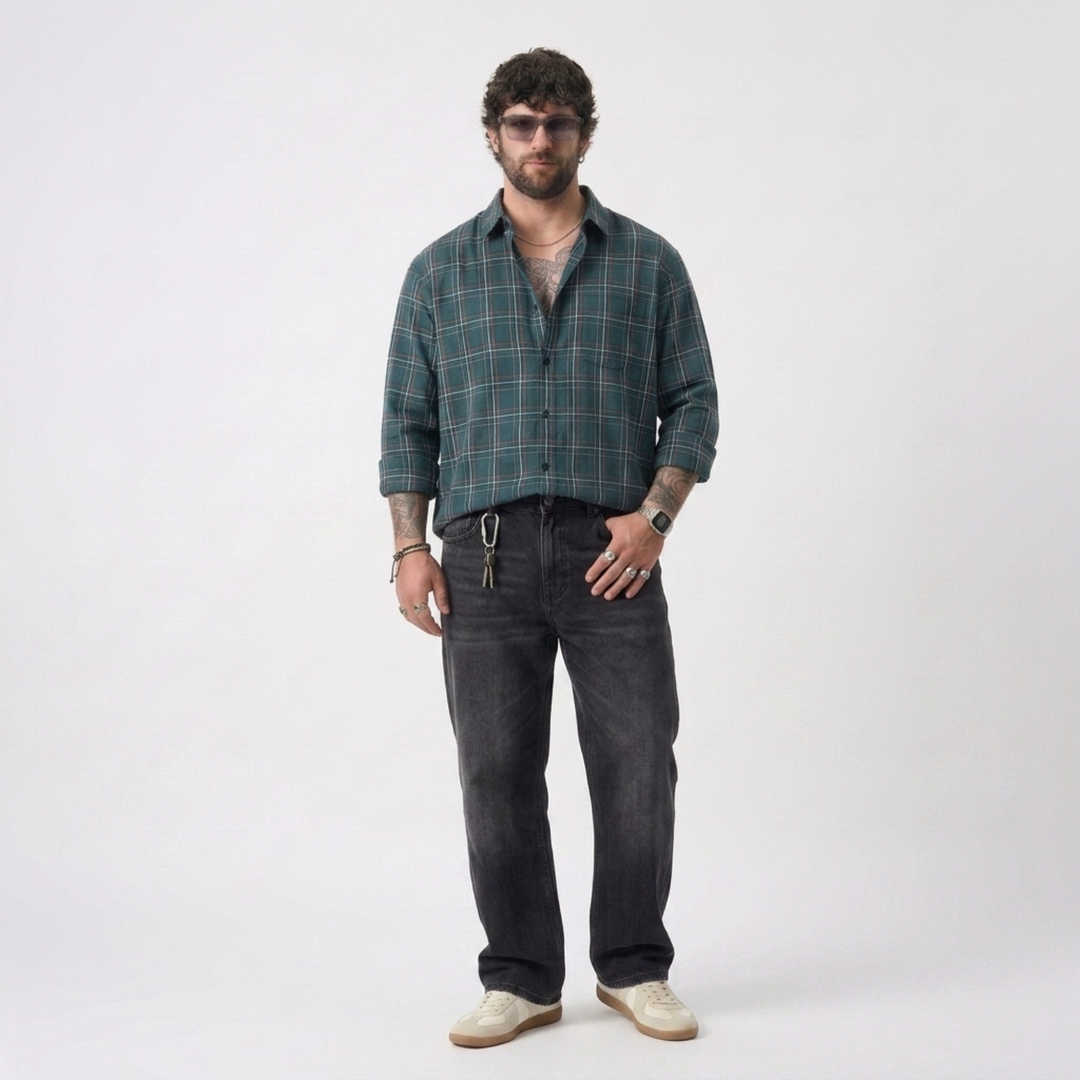 PLUS SIZE MEN’S CHECK SHIRT | XL-7XL