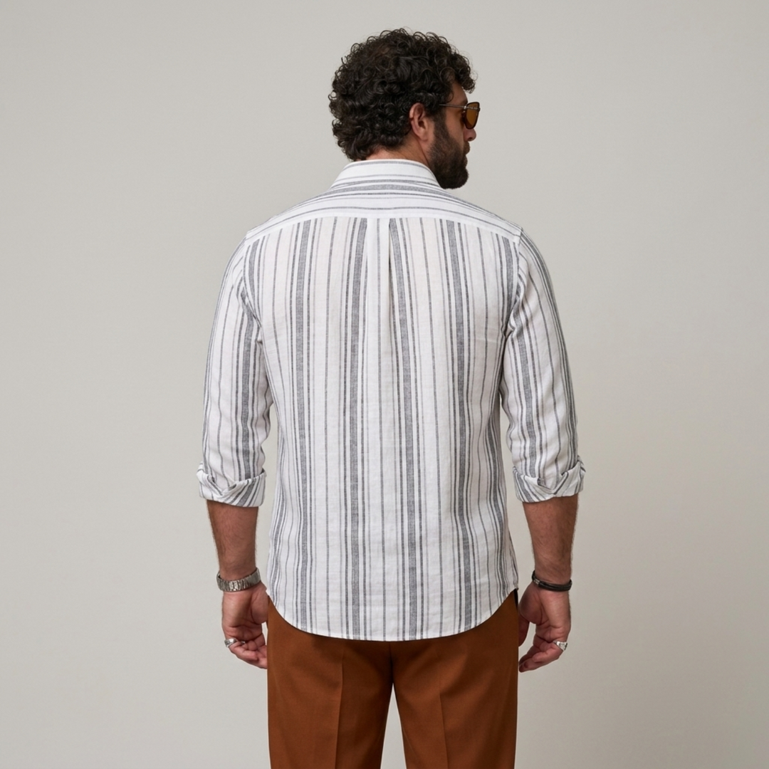 PLUS SIZE MEN’S STRIPE SHIRT | XL-7XL