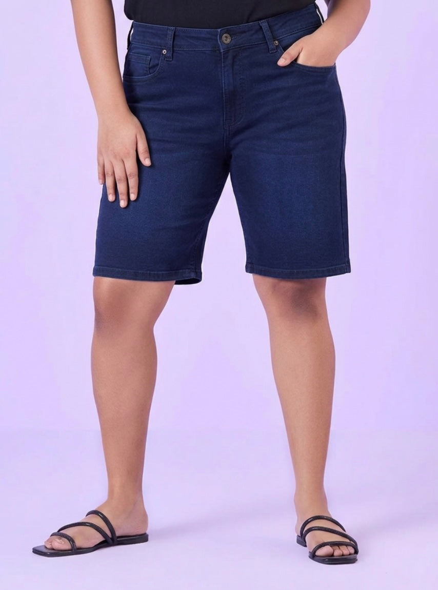 Denim Stretch Shorts | XL-7XL