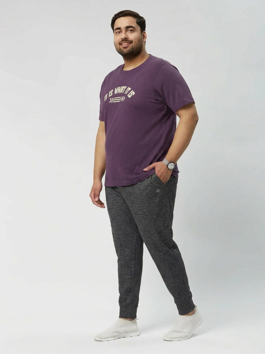 Men Everyday Solid Knit Jogger | XL-7XL
