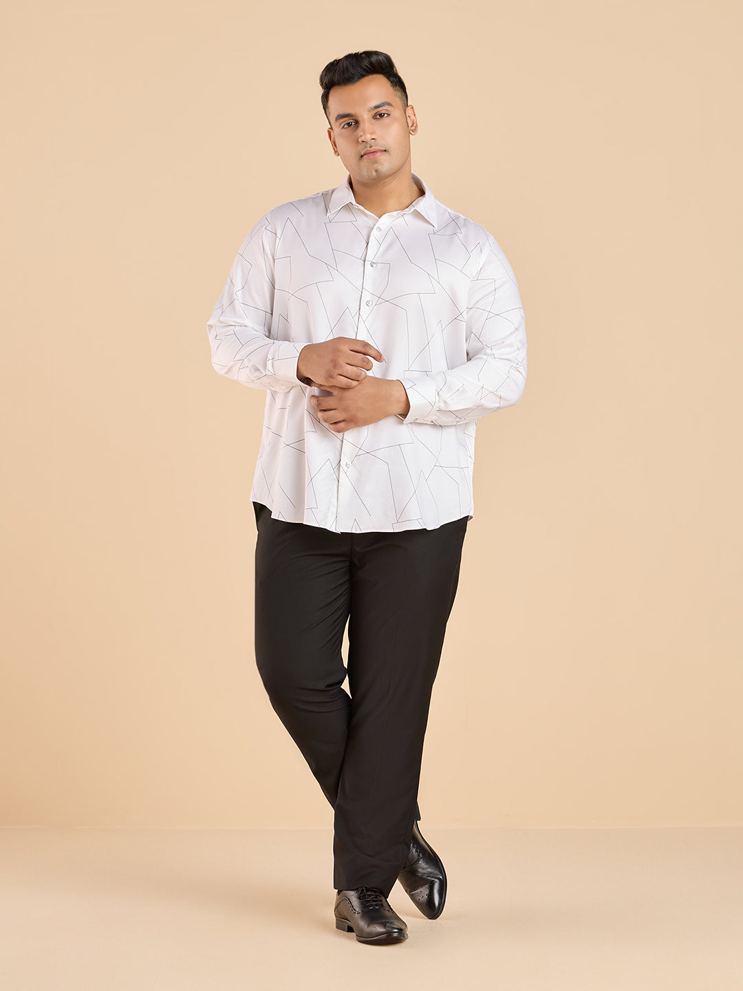 Bold Block Print Tencel Shirt