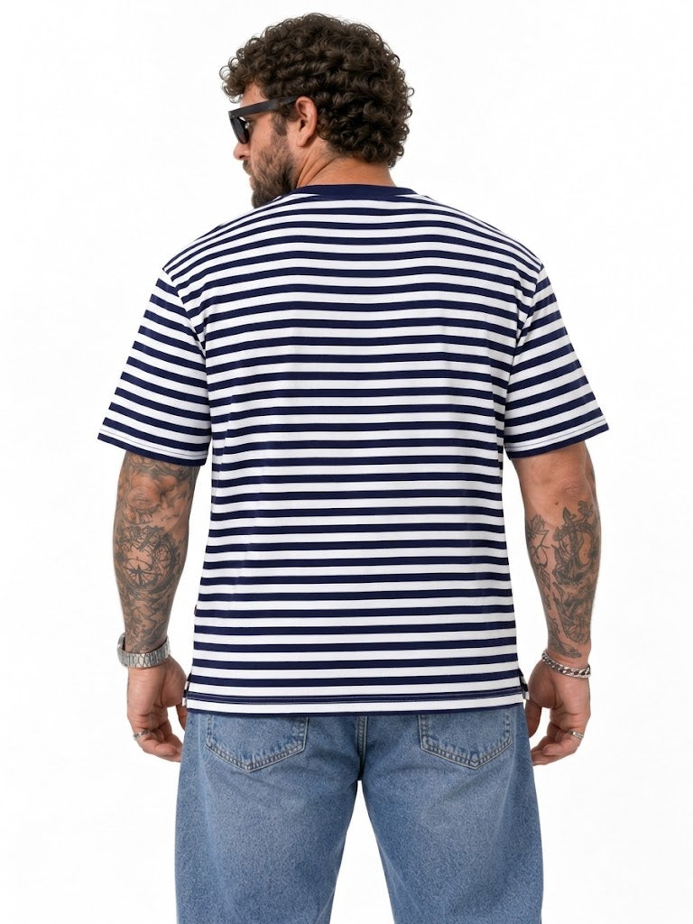 PLUS SIZE MEN STRIPER T-SHIRT | XL-7XL