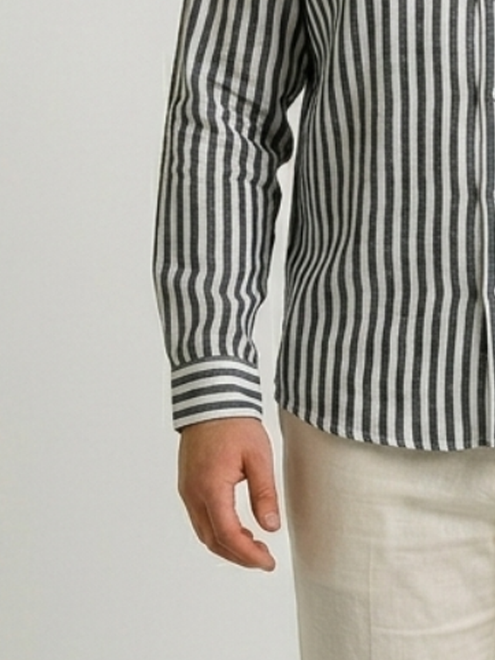 PLUS SIZE MEN STRIPE SHIRT| XL-7XL