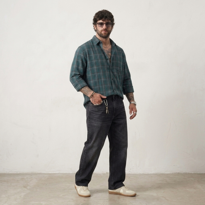 PLUS SIZE MEN’S CHECK SHIRT | XL-7XL