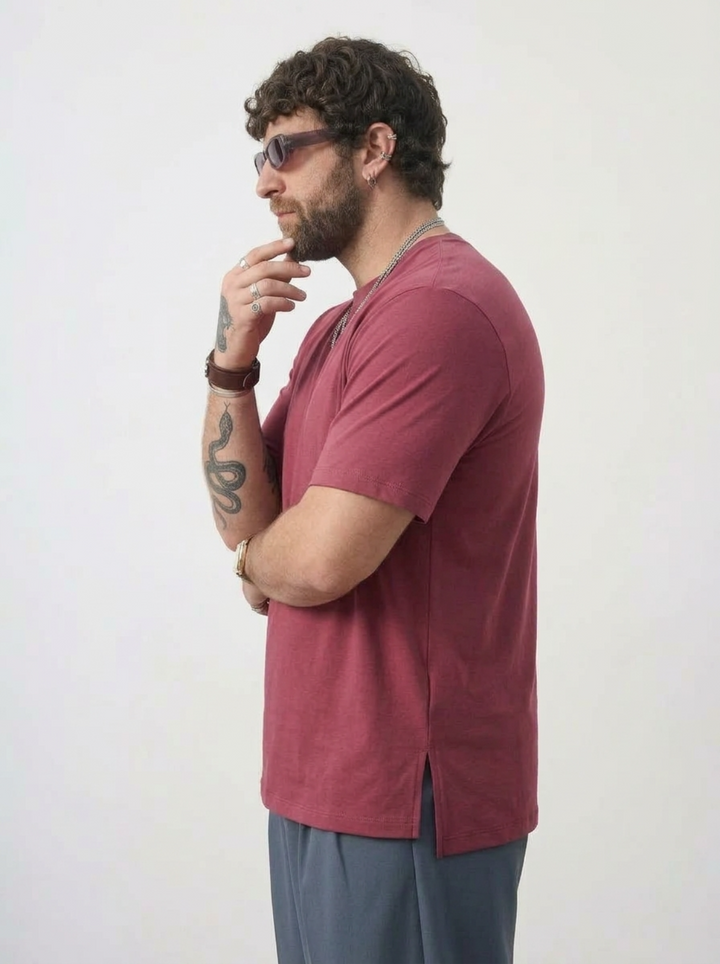 PLUS SIZE BAMBOO COTTON LYCRA T-SHIRT FOR MEN | XL-7XL