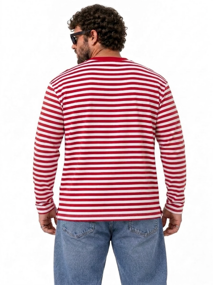 PLUS SIZE MEN STRIPER T-SHIRT | XL-7XL
