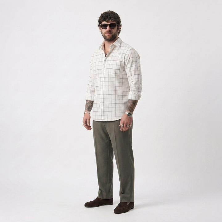 PLUS SIZE MEN’S CHECK SHIRT | XL-7XL