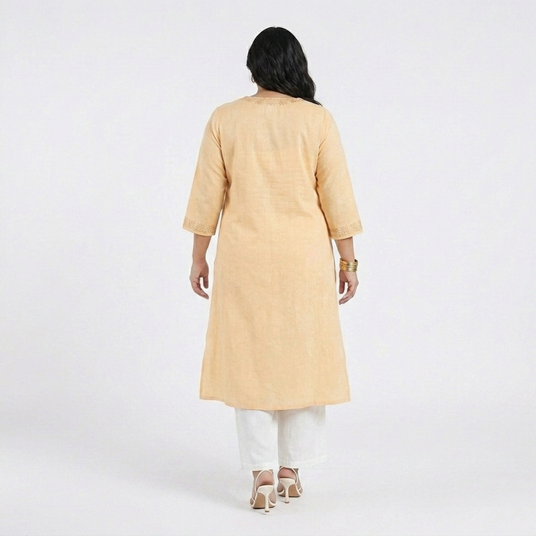 PLUS SIZE WOMEN’S SOLID ETHNIC KURTA | XL-7XL