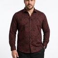 PLUS SIZE DOBBY PRINTED SHIRT FOR MEN | XL-7XL