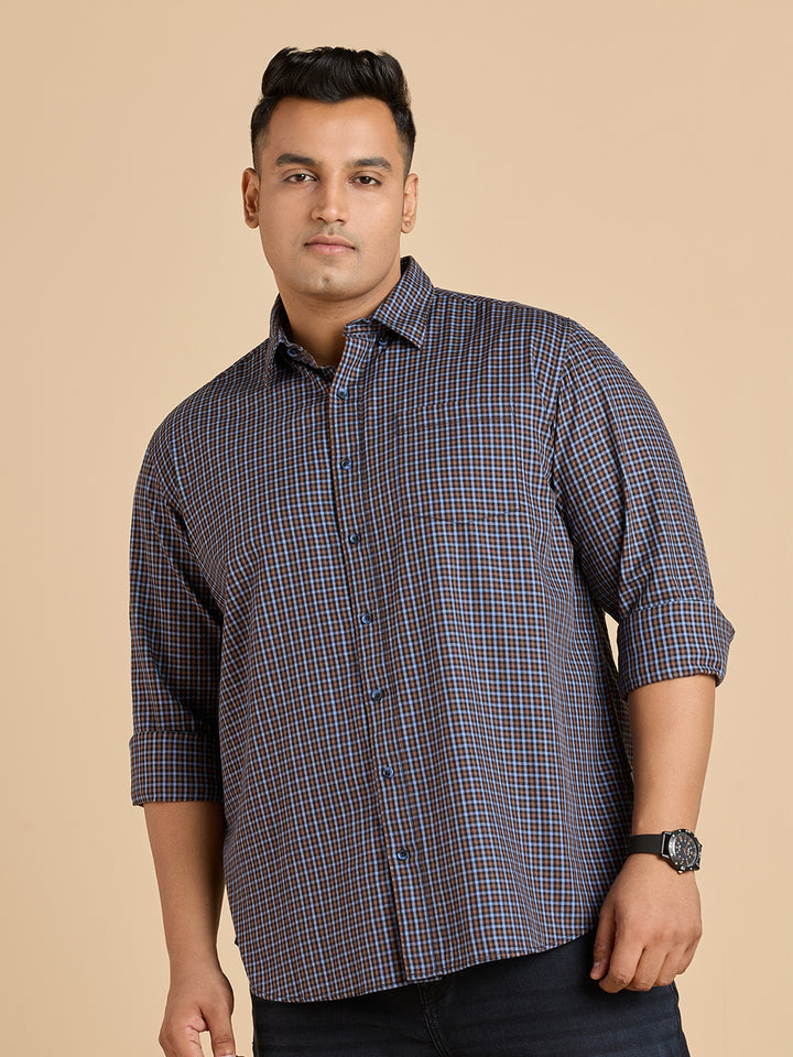 Timeless Vintage Gingham Melange Shirt