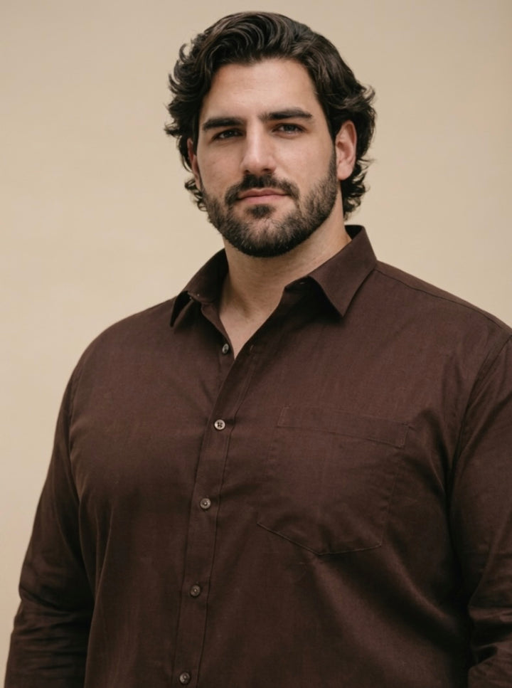 PLUS SIZE MEN SOLID SHIRT| XL-7XL