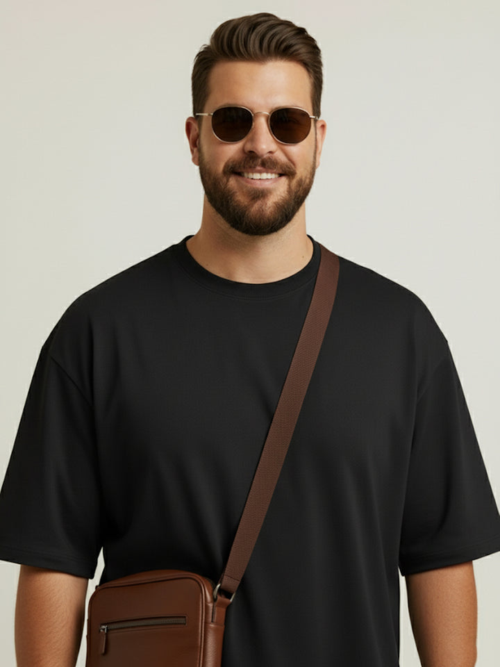 PLUS SIZE RED LABEL COTTON LYCRA LOOSE FIT T-SHIRT FOR MEN | XL-7XL