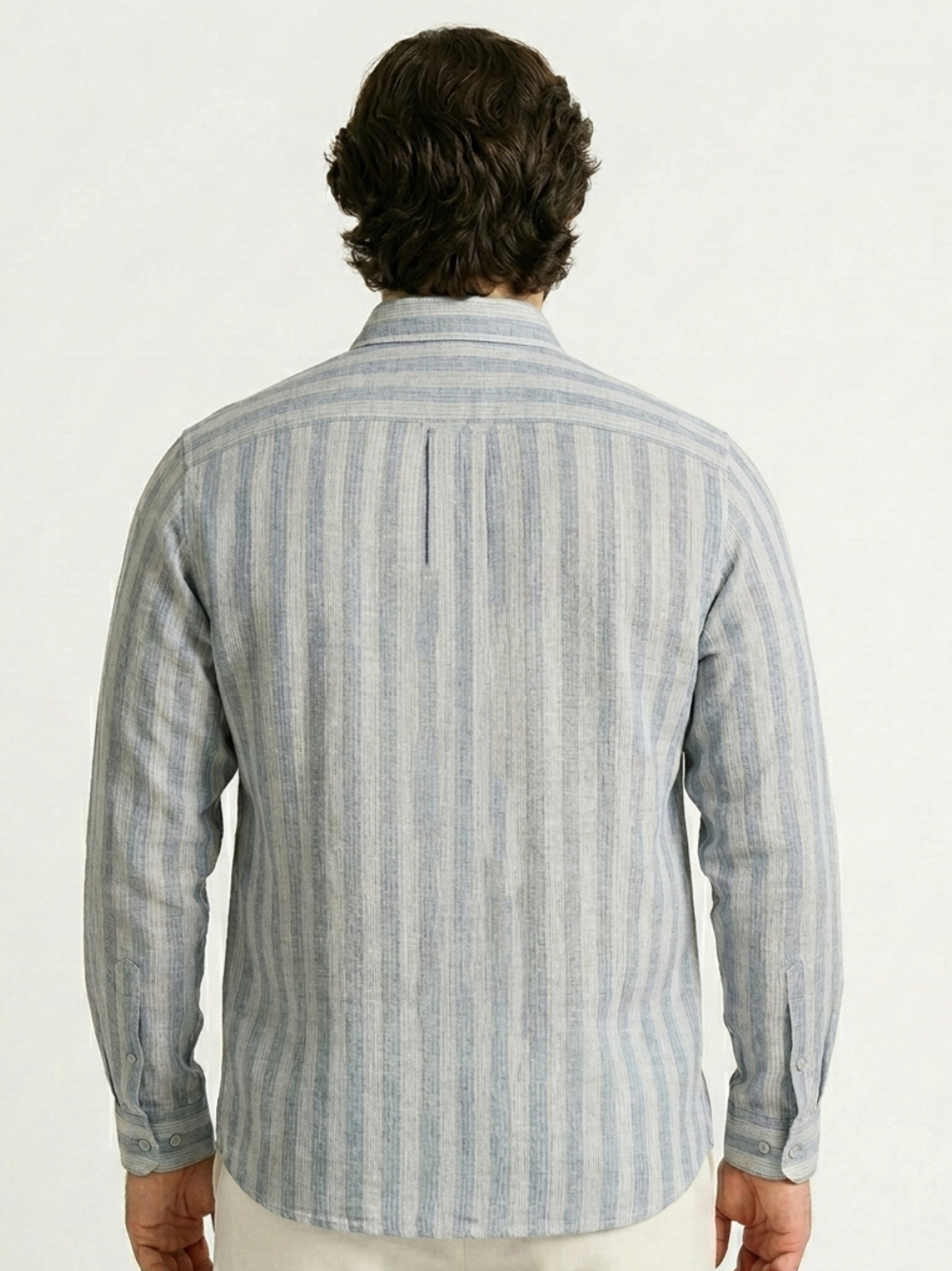 PLUS SIZE MEN STRIPE SHIRT| XL-7XL