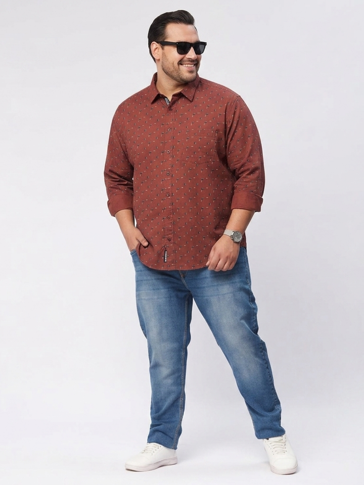 PLUS SIZE MEN PRINTED SHIRT FOR MEN | XL-7XL