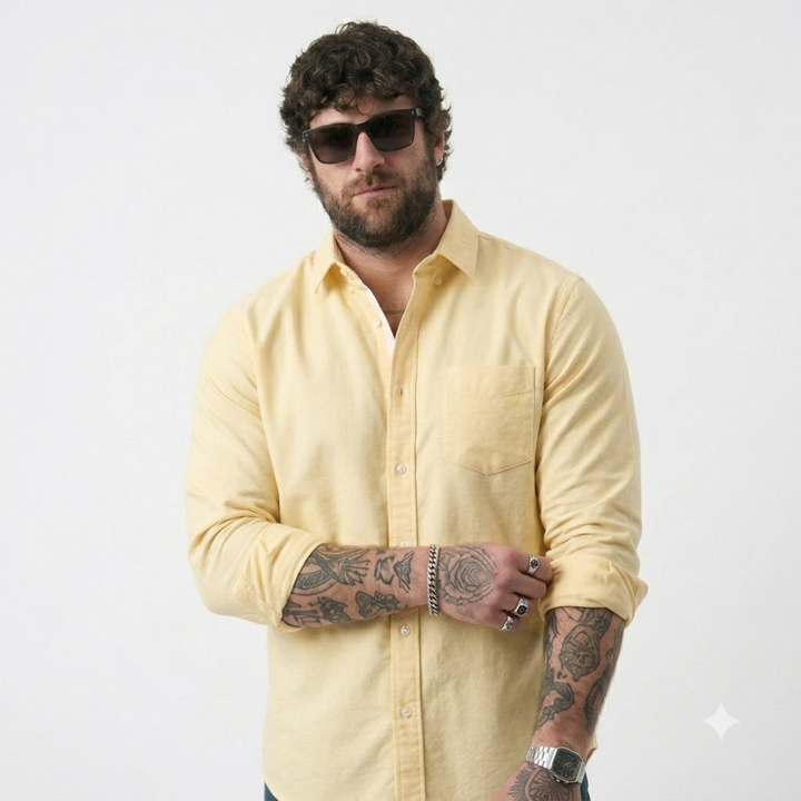 PLUS SIZE SOLID SHIRTS FOR MEN | XL-7XL