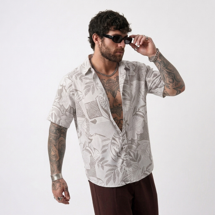 PLUS SIZE MEN’S PRINTED SHIRT | XL-7XL