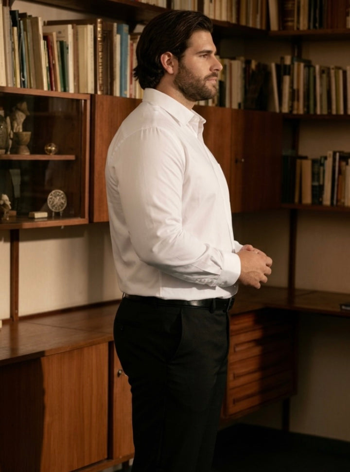 PLUS SIZE MEN SOLID SHIRT| XL-7XL