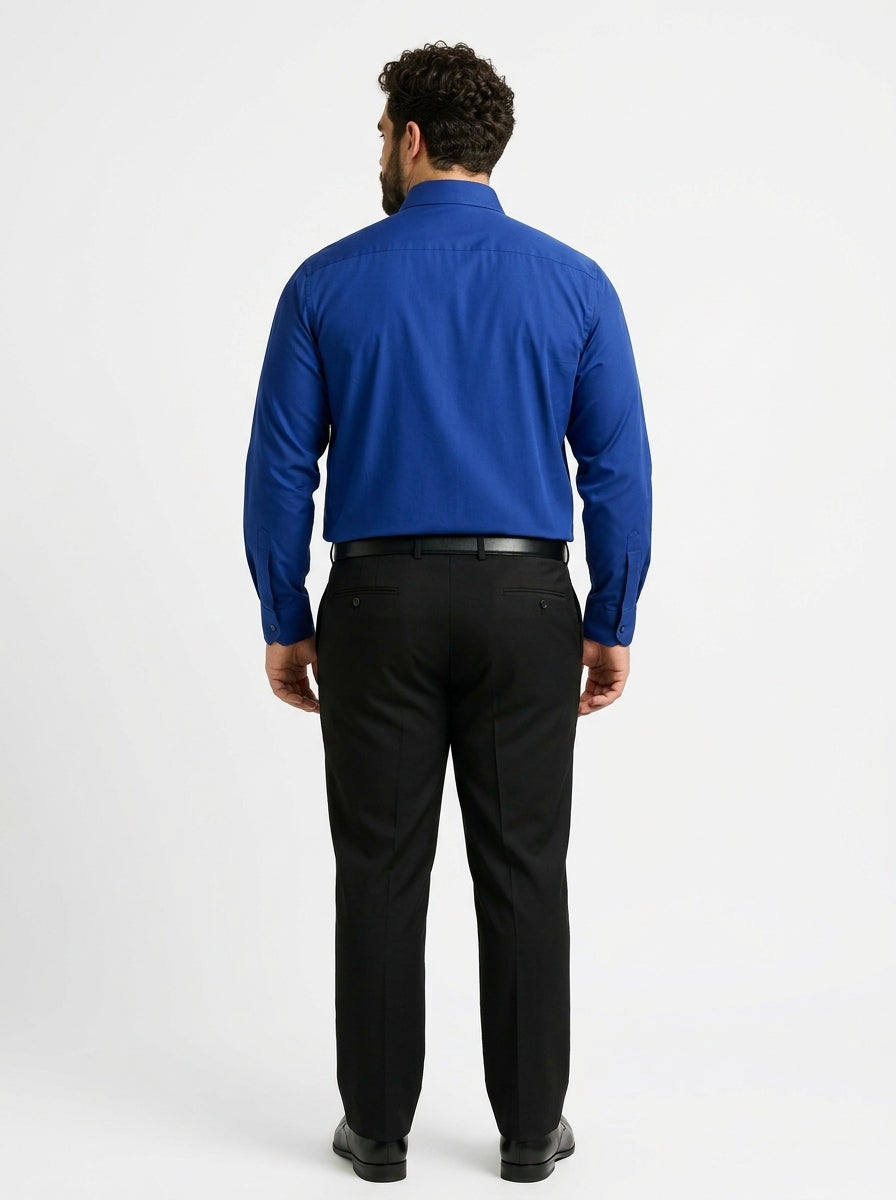 PLUS SIZE SOLID GIZA SHIRT FOR MEN | XL-7XL