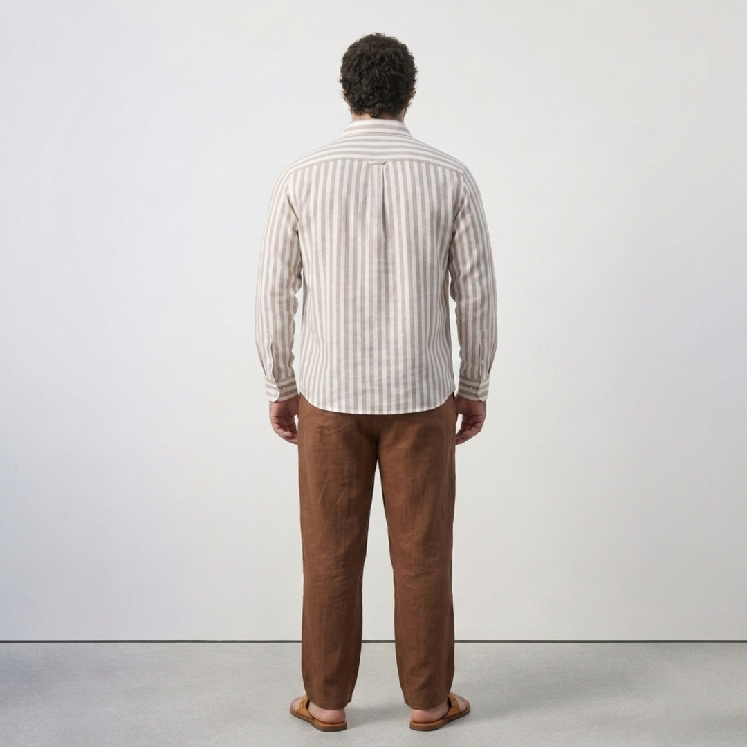 PLUS SIZE MEN’S STRIPE SHIRT | XL-7XL