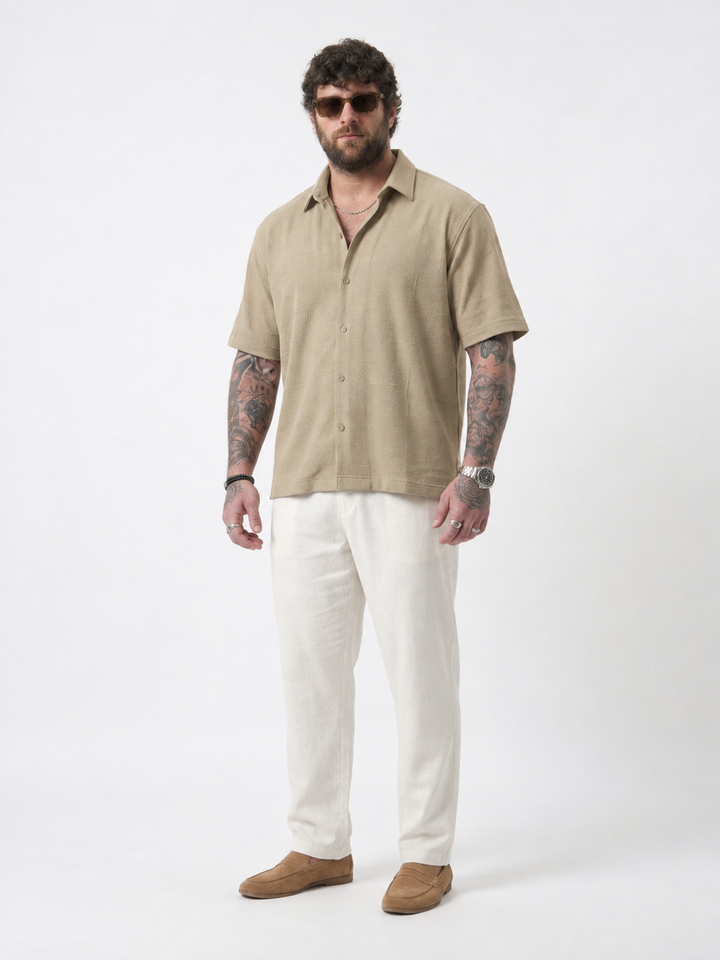 PLUS SIZE RESORT JACQURD SHIRT FOR MEN | XL-7XL