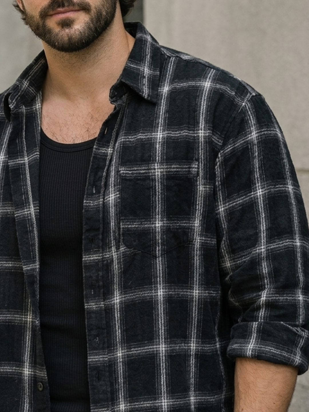 PLUS SIZE MEN CHECK SHIRT| XL-7XL